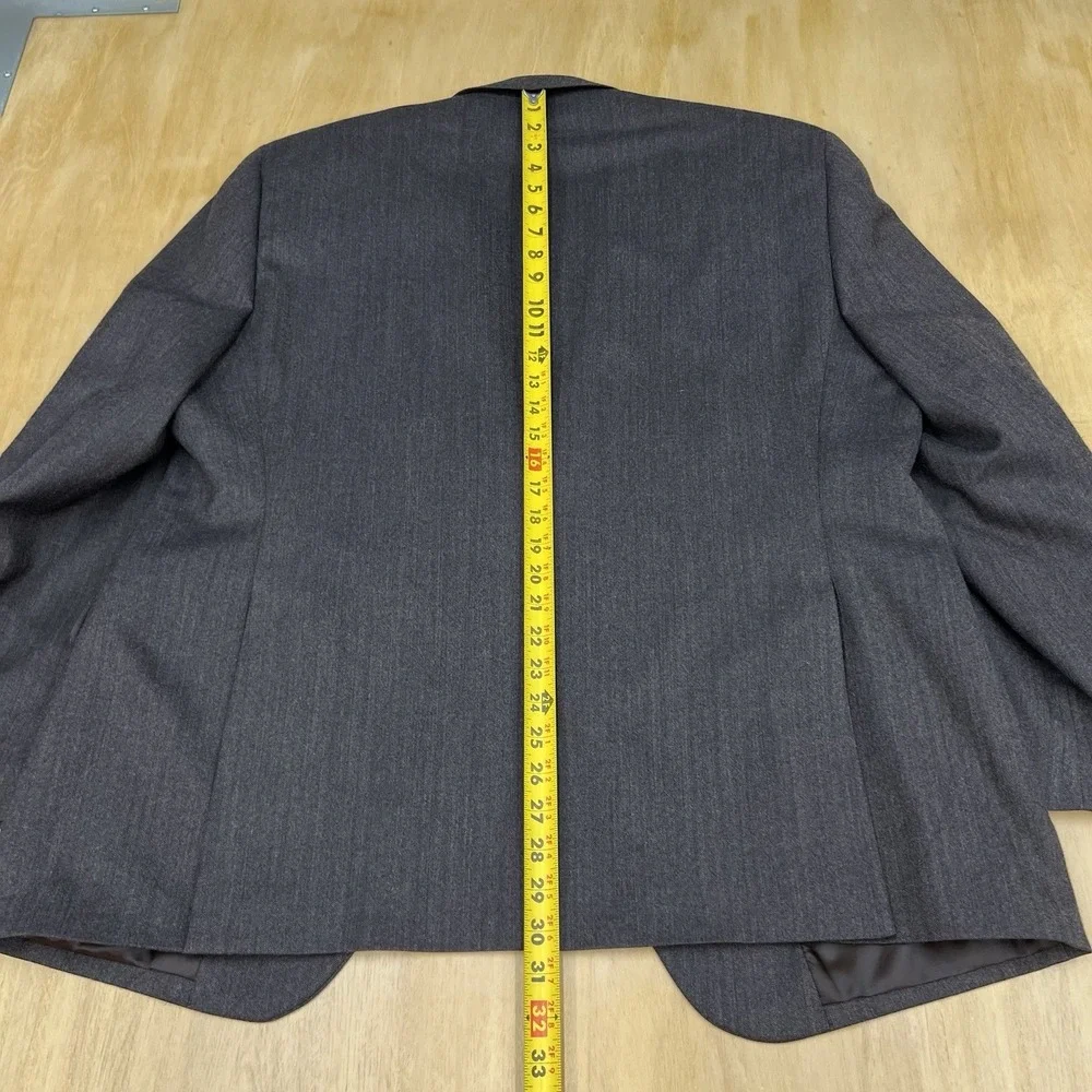 Jos A Bank Soft Tweed Blazer Jacket Sport Coat Mens 46R Tailored Fit Wool Brown